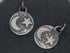 Moon And Star Artisan Charm In Sterling Silver, (AF-330)
