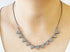 Pave Diamond Chevron Necklace with Clasp, (DNK-008)