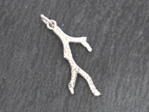 Sterling Silver Coral branch charm -- (SS/CH4/CR88) -- CRC - Beadspoint