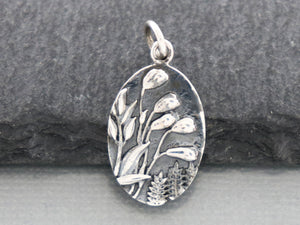 Sterling Silver Fileds of Gold  charm -- (SS/CH4/CR131) -- CRC - Beadspoint