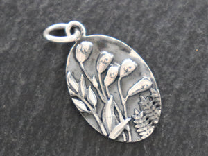 Sterling Silver Fileds of Gold  charm -- (SS/CH4/CR131) -- CRC - Beadspoint