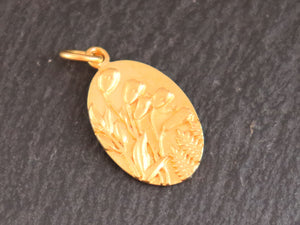 Sterling Silver Fields of Gold charm -- (VM/CH4/CR131) --CRC - Beadspoint