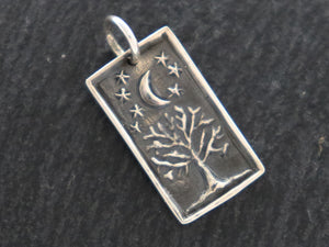Sterling Silver Forest Night Sky charm -- (SS/CH4/CR133) -- CRC - Beadspoint