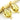 Gold Plated Lemon Topaz Faceted Pear Bezel Connector, 10x14 mm, (BZC-9007) - Beadspoint