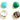 Gold Plated Faceted Heart Shape Bezel Connector, 15 mm, Multiple Colors, (BZC-9015-AQ) - Beadspoint
