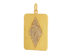 Pave Diamond Marquise Medallion Pendant, (DPL-2410)