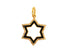 Pave Diamond Enamel Open Star Pendant, Enamel Star Pendant, (DPS-104)