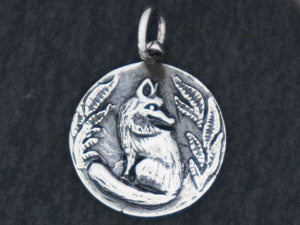 Sterling Silver Fox in the Jungle charm -- (SS/CH7/CR95) --CRC - Beadspoint