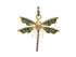 Pave Diamond Rare Dragonfly Pendant, (DPL-2411)