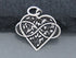 Sterling Silver infinity happy heart charm -- (SS/CH8/CR40) --CRC