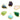 Gold Plated Faceted Fancy Bezel Connector, 15-18 mm, Multiple Colors, (BZC-9042-AME) - Beadspoint