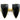 Gold Plated Faceted Arrowhead Bezel, 14X25 mm, Multiple Colors, (BZC-9054-AME) - Beadspoint