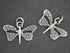 Sterling Silver Artisan Dotted Dragon Fly Charm, (AF-342)