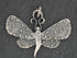 Sterling Silver Artisan Large Dotted Dragon Fly Charm, (AF-343)
