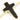 Gold Electroplated  Brown Jasper Cross Pendant, 58x40 mm, (BZC-9073) - Beadspoint