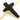 Gold Electroplated  Brown Jasper Cross Pendant, 58x40 mm, (BZC-9073) - Beadspoint