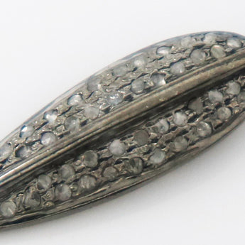 Pave Diamond Southwestern Feather Charm, (DCH-75) - Beadspoint