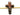 Metallic Plated Jasper Cross Pendant, 57x42 mm, (BZC-9078) - Beadspoint