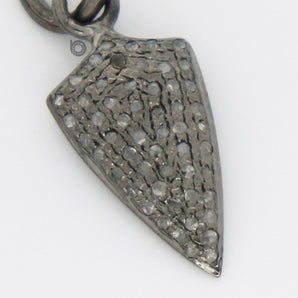 Pave Diamond Arrowhead Charm, (DCH-71) - Beadspoint