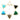 Gold Plated Faceted Triangle Bezel Connector,15 mm, Multiple Colors, (BZC-9083-CRY) - Beadspoint