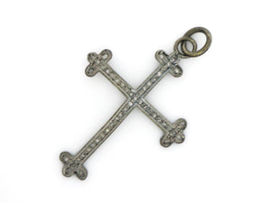 Pave Diamond Cross Pendant, (DPS-020) - Beadspoint