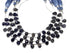 Natural Iolite Faceted Tear Drops, 6x9 mm, Rich Color, Iolite Gemstone Beads, (IOL-TR-6x9)(256)