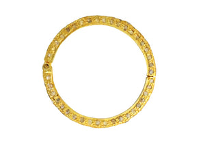 Pave Diamond Round Snap Clasp / Lock for necklace, bracelets or Pendants, (DC-134)