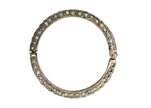 Pave Diamond Round Snap Clasp / Lock for necklace, bracelets or Pendants, (DC-134)