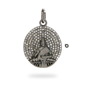 Pave Diamond Divine Buddha Pendant, (DPS-121)