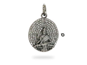Pave Diamond Divine Buddha Pendant, (DPS-121)