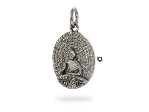 Pave Diamond Divine Buddha Pendant, (DPS-121)