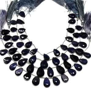 Natural Iolite Faceted Pear Drops, 9x13-11x15 mm, (IOL-PR-9x13-11x15)(263)