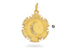 Pave Diamond Waning Crescent Moon Medallion Pendant, (DPS-128)