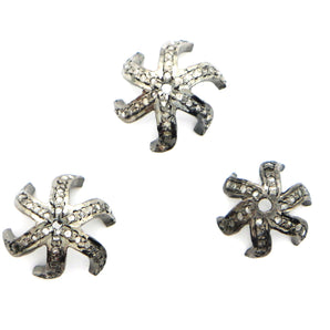 Pave Diamond Bead Cap, (DCAP-01) - Beadspoint