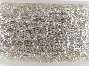Sterling Silver Satellite Cable Chain, 2x1.6 mm, (SS-017)
