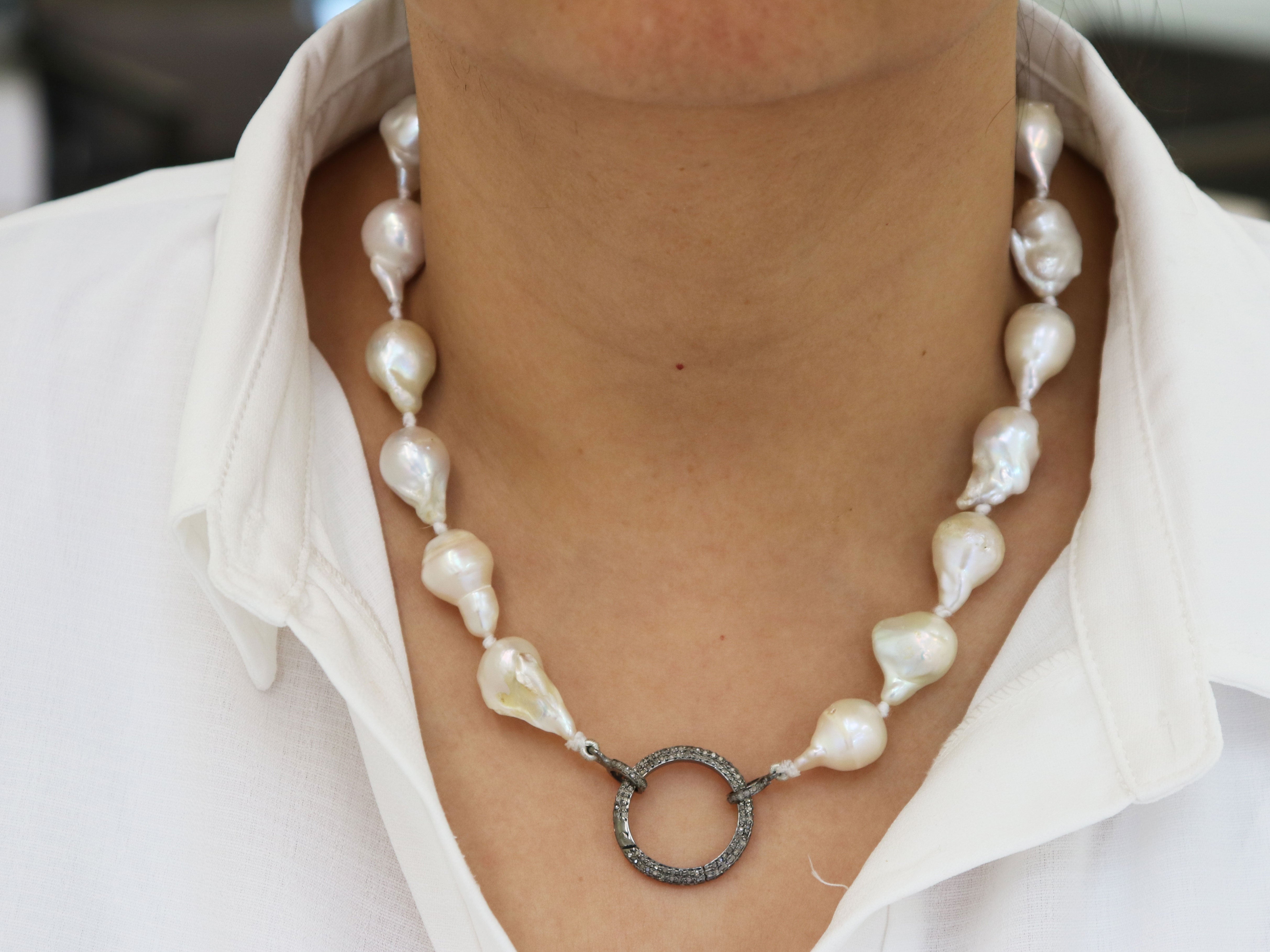 Black Keshi Pearl Necklace - Etsy | Keshi pearl necklace, Keshi pearls,  Necklace