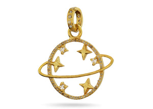 Pave Diamond Celestial Pendant, (DPM-1221)