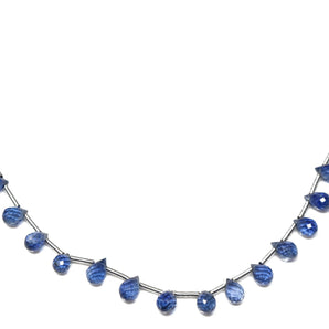 Kyanite Faceted Tear Drops , 3x6 mm, Rich Color, Kyanite Gemstone Beads, (KYN-TR-3x6)(288)