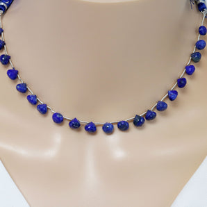 Lapis Lazuli Faceted Onion Drops, 6 mm, Rich Color, Lapis Gemstone Beads, (LAP-ON-6)(289)