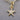 14k Solid Gold & Diamond Little Star Charm, (14K-DCH-831)