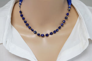 Lapis Lazuli Faceted Cube, 5-6 mm, Rich Color, Lapis Gemstone Beads, (LAP-CUBE-5-6)(291)