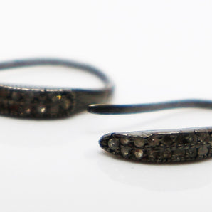 Pave Diamond Earwire, (DER-01) - Beadspoint