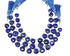 Lapis Lazuli Faceted Heart Drops, 12-14 mm, Rich Color, Lapis Gemstone Beads, (LAP-HRT-12-14)(297)