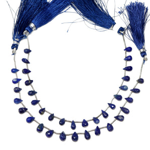 Lapis Lazuli Faceted Tear Drops, 4x7-5x8 mm, Rich Color, Lapis Gemstone Beads, (LAP-TR-4x7-5x8)(298)
