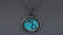 Sterling Silver Artisan Turquoise Pendant, (SP-5314)