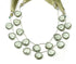 Moss Aquamarine Faceted Heart Drops, 15 mm, Rich Color, Aquamarine Gemstone Beads, (MAQ-HRT-15)(317)