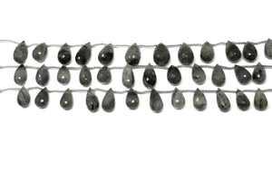 Moss Aquamarine Faceted Tear Drops, 9x17 mm, Rich Color, Aquamarine Gemstone Beads, (MAQ-TR-9x17)(322)