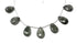 Moss Aquamarine Faceted Pear Drops, 13x18-13x20 mm, Rich Color, Aquamarine Gemstone Beads, (MAQ-PR-13x18-13x20)(325)