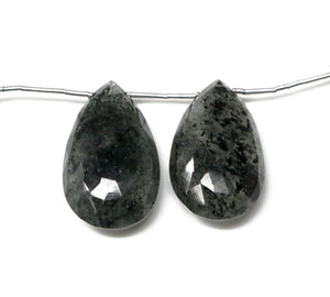 Moss Aquamarine Faceted Pear Drops, 18x28-19x32 mm, Rich Color, Aquamarine Gemstone Beads, (MAQ-PR-18x28-19x32)(327)
