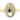 Silver Faceted Pyrite Oval Connector ,21xz31 mm, (SSBZC-7352B) - Beadspoint